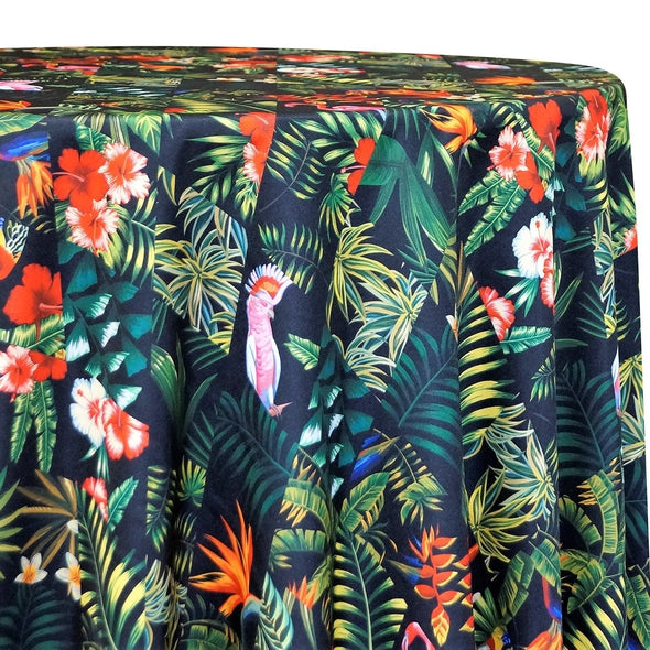 Jungle (Poly Print) Table Linen - 132" Round
