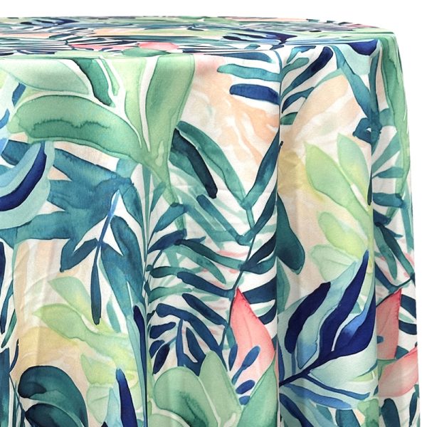 Coastal Breeze Linens 132" Round